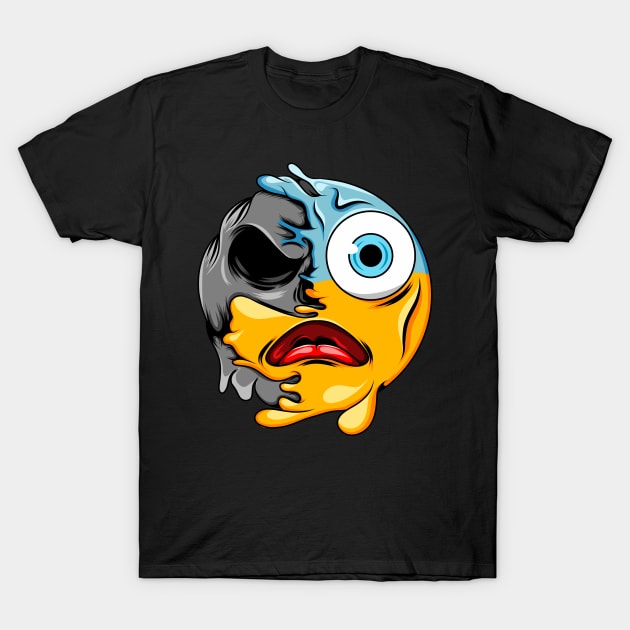 Astonished Zombie Emoji T-Shirt by D3monic